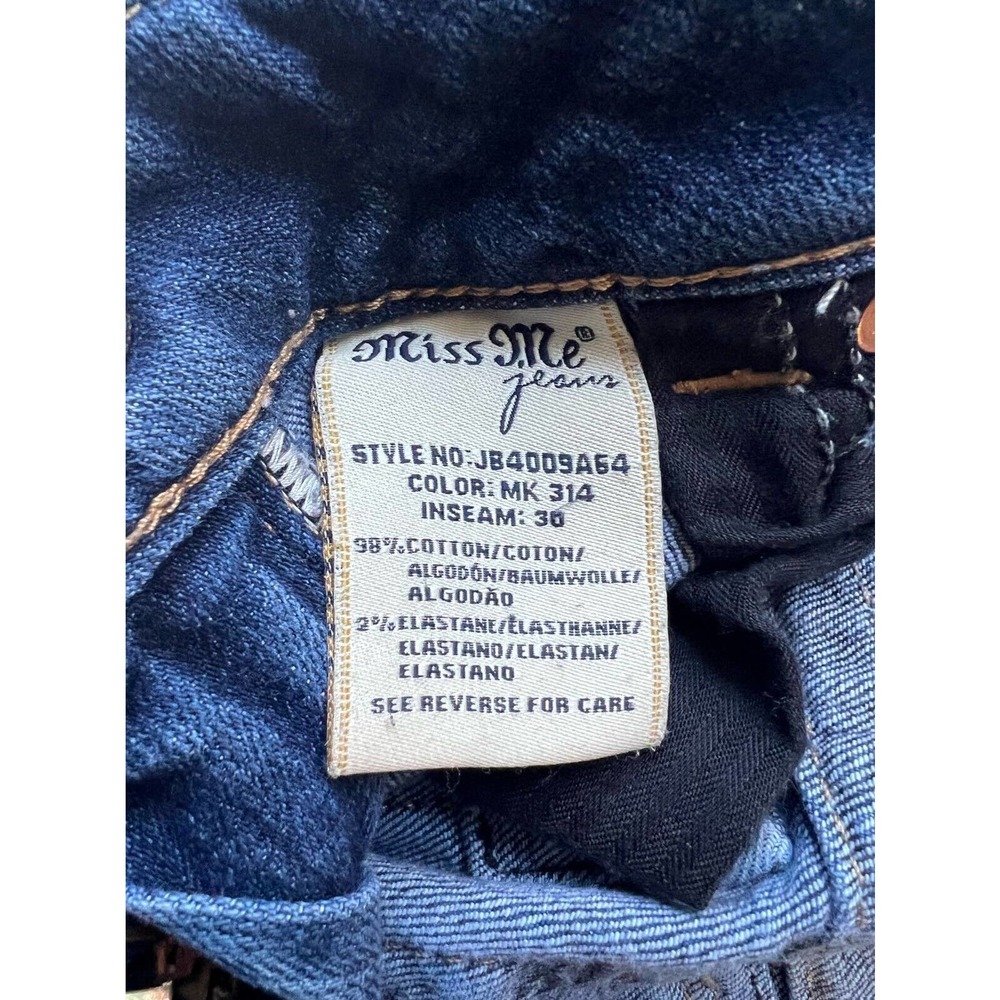 Miss Me Women's Size 29 Medium Wash Boyfriend Ankle Jeans - JB4009A54 - Picture 10 of 11